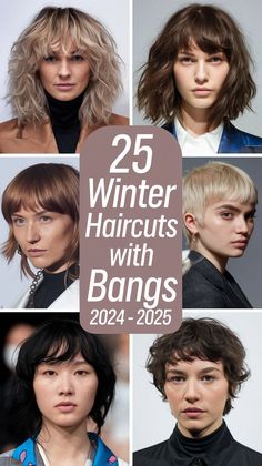 Short haircuts with bangs are making a statement in 2024 - 2025, especially for those who love the shaggy style. Short wavy bobs with bangs add movement, while short curly cuts give a playful, fun look. For a more classic option, a short blonde bob with bangs offers a clean, sophisticated style. Incorporate a side-swept fringe or platinum blonde highlights for added depth. Short Side Fringe, Short Blonde Bob With Bangs, Platinum Blonde Lob, Short Wavy Bobs, Hair For Winter, Bobs With Bangs, Short Blonde Bob, Blonde Bob With Bangs