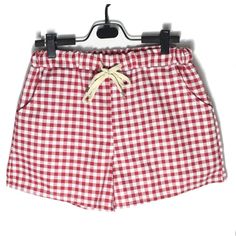 Designed for maximum comfort, this summer women's shorts is crafted from soft cotton and features an elastic waistband for affording a secure and adjustable fit. The lightweight plaid fabric construction ensures breathability and lightweight step every time. Womens Summer Shorts, Pants Summer, Polyester Pants, Linen Casual, Shorts For Women, Plaid Fabric, Loose Pants, Loose Shorts, Plaid Design