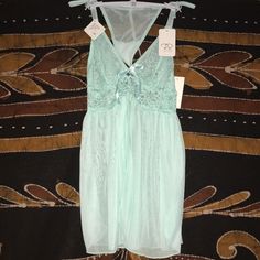 Teal Floral Lace Chemise By Rene Rof. Medium Size. Two Pieces (Chemise And Matching G-String). Recently Purchased; Never Used, Perfect Condition With Tags. Feel Free To Send An Offer Or Bundle To Save No Rush To Sell. Twilight Dr, Lace Chemise, Night Wear, Two Pieces, Nightwear, Night Gown, Floral Lace, Medium Size, Women's Intimates