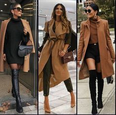 Boots Knee, Winter Outfit, Chic Outfits, Duster Coat, New Look, Winter Outfits, Trench Coat, Fashion Inspo, Cute Outfits