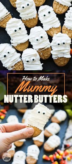 how to make muddy nutter butters with marshmallows in the shape of ghost faces