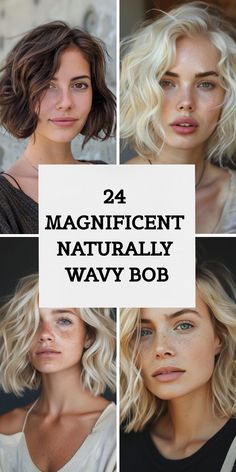 Check out 24 effortlessly cool naturally wavy bob styles that provide the perfect mix of trendiness and natural beauty, ideal for any occasion. Short Blonde Wavy Bob, Wavy Bobs Hairstyles, Long Bob Wavy Hair, Haircuts For Fine Wavy Hair, Naturally Wavy Bob, Wavy Hair Bob, Wavy Long Bob, Curly Hair With Layers, Blonde Wavy Bob