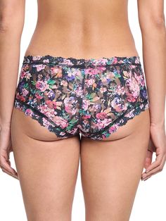 Lacy style meets playful prints in these comfy boyshorts. Women's sleepwear, lingerie and more, from Hanky Panky. Stretch Multicolor Floral Print Shorts, Multicolor Stretch Floral Print Shorts, Stretch Multicolor Pajama Shorts, Stretch Floral Print Shorts, Floral Print Pajama Shorts For Loungewear, Dark Peonies, Women's Sleepwear, Sleepwear Women, Boy Shorts