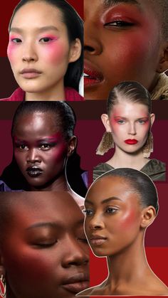 Blush inspiration for darker skins with an editorial flair Editorial Blush, Skin Editorial, Makeup Inspiration, Editorial, Blush, Skin, Makeup, Make Up