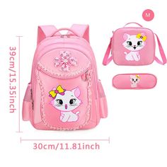 Brand Name: SUN EIGHTOrigin: CN(Origin)Main Material: NylonClosure Type: zipperType: BackpackItem Weight: 0.75kgMaterial Composition: NylonItem Height: 45cmPattern Type: CartoonModel Number: 2866Gender: GirlsItem Width: 15cmItem Length: 32cmItem Type: School BagsColor: PinkL Size: 45cm*32cm*15cmM Size: 39cm*30cm*13cmS Size: 33cm*26cm*11cm Girls Backpack Kids, Princess Backpack, Girl Backpacks School, Cat Backpack, Backpack Pattern, School Bags For Girls, Backpack School, Girls Cartoon, School Bags For Kids