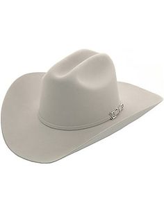 Stetson 4X Skyline Silver Grey Felt Cowboy Hat Classic Top Hat With Flat Bill For Rodeo, Classic Flat Bill Top Hat For Western-themed Events, Classic Flat Bill Hat For Rodeo, Classic Flat Bill Hats For Country Events, Classic Fitted Hats For Ranch, Fitted Classic Felt Hat For Country Events, Classic Fitted Felt Hat For Country Events, Classic Rigid Hats For Ranch, Classic Flat Bill Fedora For Rodeo