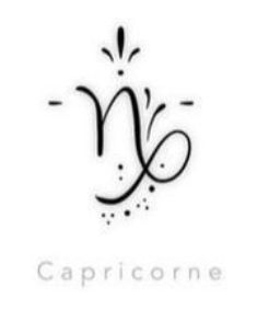 the capricorne logo on a white background