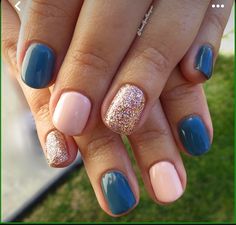 Nail Color Combinations, Winter Nails Gel, Nail Design Glitter, Gel Colors, Her Nails, Pink Nail Designs, Nails Gel, Dipped Nails, Cute Nail Designs