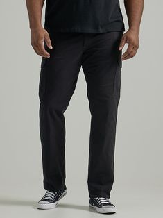 For a big and tall pant that's as versatile as it is good looking, check out the Lee® Men's Extreme Motion Twill Cargo Straight Fit Pant. Thanks to the stretch fabric, extreme flex waistband, and multiple cargo pockets for storage, this pant is perfect to take anywhere from white water rafting to a family barbeque. It's equipped with the Lee details you love, like our iconic hardware and leather patches, plus the quality twill build ensures it's extra soft and durable. Tall Pant, Family Barbeque, Water Rafting, Straight Fit Pants, Tall Pants, White Water Rafting, Mens Pants Fashion, Cargo Pant, Leather Patches