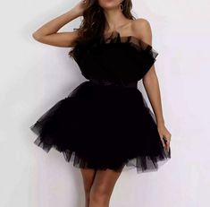 Strapless Evening Dress, Tulle Homecoming Dress, Short Lace Dress, Short Homecoming Dress, Body Con Dress, Tube Dress