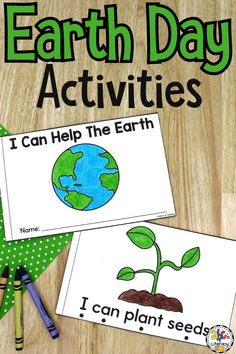 earth day activities for kids to help them learn how to read and write the word i can help the earth