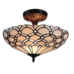 Amora Lighting 3-Light Tiffany Style White Pendant with Glass Shade Tiffany Light, Entryway Light Fixtures, Tiffany Style Lighting, Stained Glass Chandelier, Tiffany Style Lamp, Metal Ceiling Lighting, Entryway Lighting, Kitchen Light, Gray Man