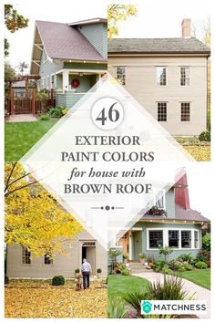 the exterior paint colors for house with brown roof