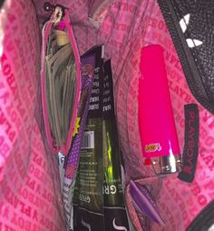 Inside My Bag, Purse Essentials, Spark Up, Handbag Essentials, December 19, Pink Girly Things, Girly Accessories