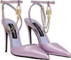 Purple Heels With Buckle Closure For Formal Occasion, Luxury Purple Pointed Toe Heels, Luxury Purple Heels With Heel Strap, Denim Pumps, Metallic Pumps, Lace Pumps, Embellished Shoes, Dolce Gabbana Shoes, Gold Pumps