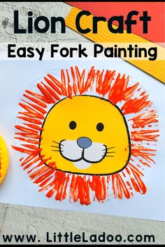 the lion craft is easy and fun for kids to make