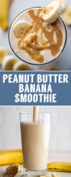 Smoothie Bowl Vegan, Smoothie Breakfast, Smoothies Vegan, Desayuno Keto, Peanut Butter Banana Smoothie, Smoothie Recipes Healthy Breakfast, Banana Smoothie Recipe, Peanut Butter Smoothie, Breakfast Smoothie Recipes