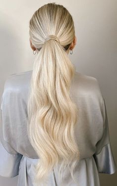 Bridesmaid Hair Makeup, Barbie Hair, Wedding Hair Inspiration, Hair Ponytail, Hair Ponytail Styles, Ponytail Styles, Tape In Hair Extensions, Bridal Hair And Makeup, Formal Hairstyles