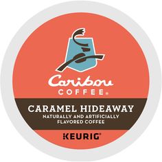 caramel hideaway coffee k - cup for keurig brewers is shown here