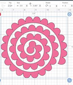 an image of a pink flower on a gridded paper with the text, how to use