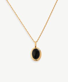 Gemstone Pendant Necklace | MaiaMina Luxury Classic Onyx Necklace, Inlay Design, Gemstone Pendant Necklace, Onyx Gemstone, Solid Gold Jewelry, Everyday Accessories, Gemstone Necklace Pendant, Necklace Designs, Gemstone Pendant