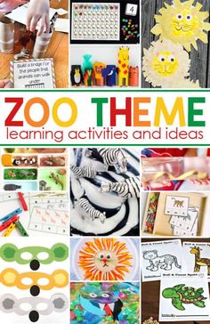 zoo theme learning activities and ideas