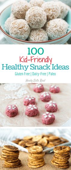 healthy snack ideas for kids to make and eat with the help of an adult or child