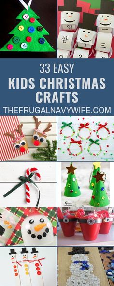 christmas crafts for kids that are easy to make