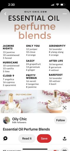 Essential Ouls, Natural Perfume Recipes, Essential Oil Perfume Blends, Perfume Blends, Essential Oil Roller Bottle Recipes, Essential Oil Perfumes Recipes, Roller Bottle Recipes, Aromatherapy Recipes