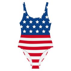 Introducing our women’s American Flag Bathing Suit - this comfortable and stylish patriotic swimsuit will bring out your best features!Made from high-quality, chlorine-resistant fabric, this American flag swimsuit is designed to last through countless trips to the pool or beach. With its cheeky fit, scoop neckline, and low scoop back, this USA swimsuit is both flirty and functional, providing just the right amount of coverage while showing off your best asset on Independence Day.Whether you're l 4th Of July White Swimwear, White Swimwear For 4th Of July Vacation, White Swimwear For 4th Of July, Casual 4th Of July Swimwear For Vacation, Fitted Swimwear For 4th Of July Poolside, White Swimwear For 4th Of July Beach Outing, White Swimwear For 4th Of July Beach, White Swimwear For 4th Of July Beach Occasion, Casual 4th Of July Vacation Swimwear