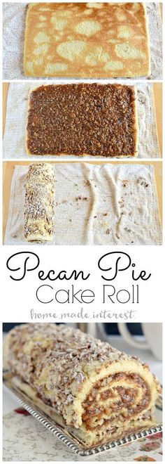 pecan pie cake roll recipe