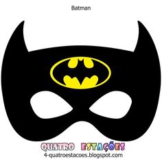 a batman mask with the words quato estacoes on it and an image of