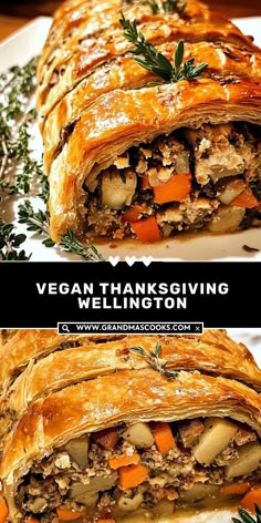 Impress your guests with this delicious Vegan Thanksgiving Wellington! Filled with hearty vegetables, herbs, and wrapped in golden pastry, it’s a satisfying centerpiece for any festive spread. Magical Thanksgiving, Thanksgiving Meal Plan, Vegan Thanksgiving Dinner, Thanksgiving Vegan, Vegetarian Thanksgiving Recipes, Vegan Holiday Recipes, Amigurumi For Beginners, Vegetarian Thanksgiving