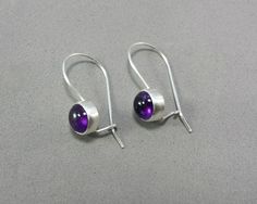 Dainty Purple Amethyst  Sterling Silver Earrings by BloomingOak Aquarius Jewelry, Pisces Jewelry, Purple Amethyst Earrings, February Birthstone Jewelry, Birthstone Earrings, Earrings Inspiration, Earrings Dainty, February Birthstone, Birthstone Earring