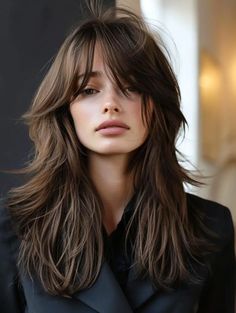 Women's Haircut, Chubby Face Haircuts, Shaggy Long Hair, Long Shag