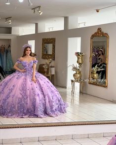 Pink Purple Quinceanera Dress, Lilac Xv Dresses, Rapunzel Sweet 16 Dress, Xv Dresses Purple, Lilac Purple Quinceanera Dress, Purple Xv Dresses, Purple 15 Dresses Quinceanera, Dark Purple Quinceanera Dresses