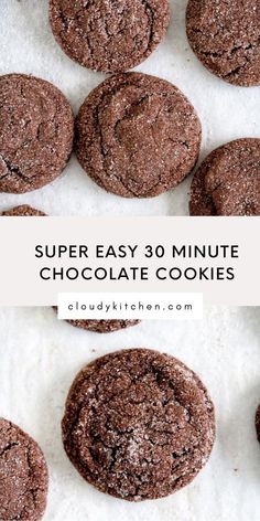 super easy 3 minute chocolate cookies