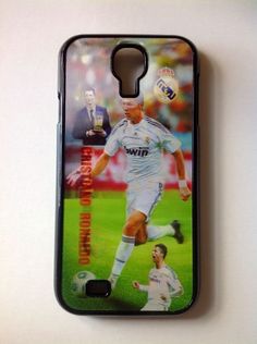 a cell phone case with a soccer player on it