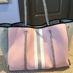 New Without Tags! Pink Gray, Womens Tote Bags, Pink Grey, Bag Lady, Tags, Grey, Pink, Women Shopping, Color