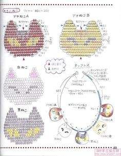 the instructions for how to sew an adorable kitty head on a piece of fabric