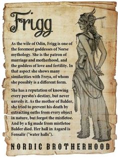 an old book with the title frigg written in black ink on parchment paper