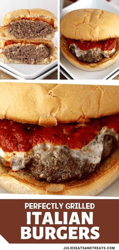 this is the perfect grilled italian burgers recipe