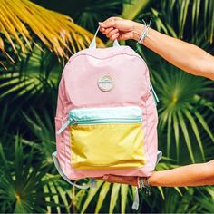 As Is With Stain Have Not Treated Meet Your New Travel Bestie! Our Brand New Classic Backpacks Are Designed To Fit All Of Your Essentials With A Spacious 29l Main Compartment, Front Pouch Pocket And A Side Water Bottle Holder So You Can Stay Hydrated On The Move! Last But Not Least, We Added An Exclusive Pura Vida Patch To Match The Retro Multicolor Design That Is 100% Unique To Every Backpack! Features: - 29l Capacity - 16" Tall, 11.5" Wide, 6" Deep - 400d Polyester Fabric With Custom Print - O Preppy Backpacks For School Jansport, Preppy Backpack, Rainbow Logo, Custom Screen Printing, Pura Vida Bracelets, Water Bottle Holder, Cute School Supplies, Vintage Rainbow, Cute Backpacks