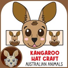 kangaroo hat craft for australian animals