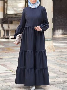 Tiered Maxi Dress with Gathering Elegant Tiered Dress With Gathered Sleeves, Tiered Maxi Dress With Gathered Sleeves, Tiered Midi Dress With Gathered Sleeves, Formal Long Sleeve Maxi Dress With Ruffle Hem, Elegant Tiered Midi Dress With Gathered Sleeves, Gathered Maxi Dress, Bohemian Look, Tiered Maxi Dress, Extra Fabric