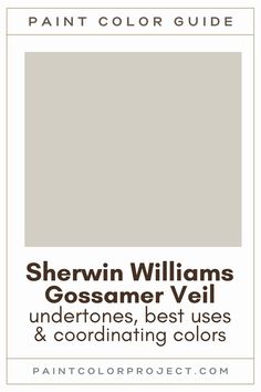 the paint color guide for benjamin moore's revere pewer, undertones best uses and coordinating colors