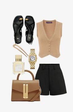 Clothes Black, Office Style, Fashion Woman, Looks Style, Boss Babe, Black Shorts