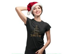 My First Christmas as Mrs Smith Celebrate these Christmas with this Christmas Bride Shirt! It can be personalized with Bride's new Last name. This shirt with Christmas Three makes the perfect gift for Newly Married Mrs. It comes in different colors and styles. HOW TO ORDER: 1. Select Size from the first drop down menu. 2. Select Color from the second drop down menu 3. Enter customization. *SAME DAY PRODUCTION + SAME DAY SHIPPING /if order is placed by 12PM PST/, except SUNDAY - USPS First Class Husband And Wife Christmas Shirts, Our First Christmas Together Shirts, Personalized Fitted Crew Neck T-shirt, First Christmas As A Mrs Shirt, Bumps First Christmas Shirt, My First Christmas Matxhing Shirts, Red And White Shirt, Christmas Bride, Mrs Smith