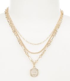 Shop for Lauren Ralph Lauren Multi Row Pendant Necklace at Dillard's. Visit Dillard's to find clothing, accessories, shoes, cosmetics & more. The Style of Your Life. Nail Bags, Statement Handbag, Ralph Lauren Style, Accessories Jewelry Necklace, Gold Necklace Layered, Chain Pendant, Fashion Accessories Jewelry, Gold Pendant Necklace, Dillard's