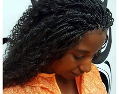 Up to 50% Off on Salon - Hair Braiding at Fantasy Hair & Braids Micro Box Braids, Micro Braids Styles, Invisible Braids, Wavy Haircut, Curly Women, Hairstyle Braided, Micro Braids Hairstyles, Braids Ponytail, Micro Twists